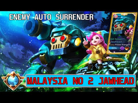 ENEMY SURRENDER ??? PERFECT OFFLANER by MALAYSIA NO 2 JAWHEAD | SUPREME MALAYSIA MOBILE LEGEND