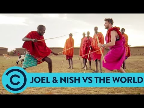 Joel Tries A Bit Of Stick-Fighting With The Maasai Tribe | Joel & Nish Vs The World | Comedy Central