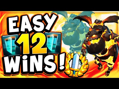 12 WIN GRAND CHALLENGE USING NEW LAVA CLONE DECK! - CLASH ROYALE