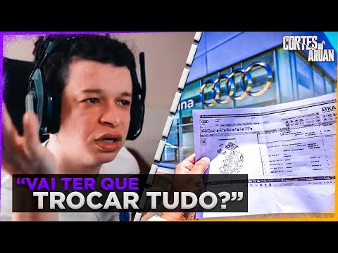 ARUAN REAGE A ESSE É O VALOR QUE FICOU PARA ARRUMAR MEU AUDI R8 R$451,000 Mil Reais -Cortes do Aruan