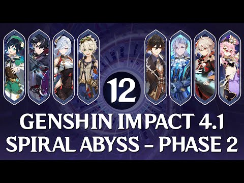 Genshin Impact 4.1 Phase 2 Spiral Abyss - Floor 12