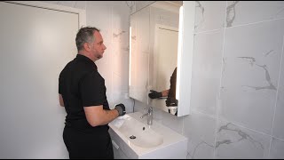 STORJORM Mirror cabinet assembly and installation.
