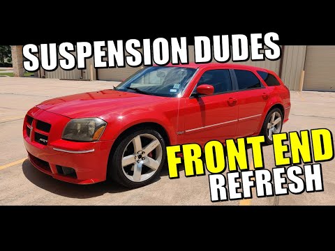 SUSPENSION DUDES 16 piece front end kit installed on our 2007 Dodge Magnum SRT8!!