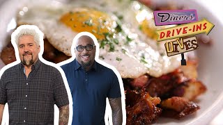 Guy Fieri and G. Garvin Eat Pastrami at a Jewish Deli | Diners, Drive-Ins and Dives | Food Network