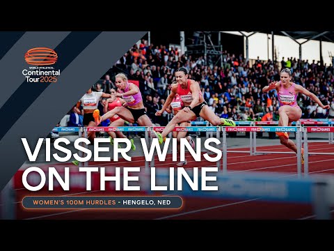 Nadine Visser wins 100m hurdles on home soil in Hengelo | Continental Tour Gold 2025