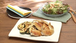 【3分クッキング公式】鶏手羽の塩水漬け焼き／りんごとサニーレタスのサラダ