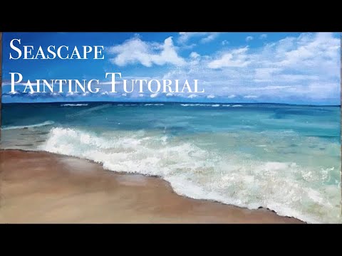Seascape Acrylic Painting | Acrylic Painting | Real-Time