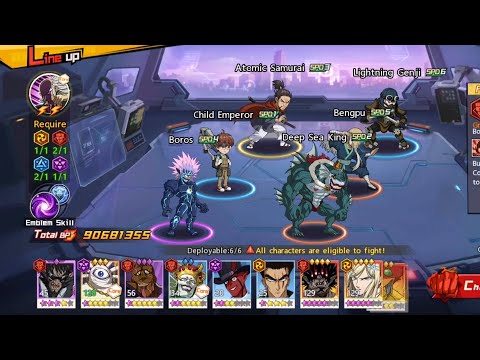 Tes Lineup Club Boss Boros ssr+,sebelum ada nya keepsake deep sea king+, One Punch Man The Strongest