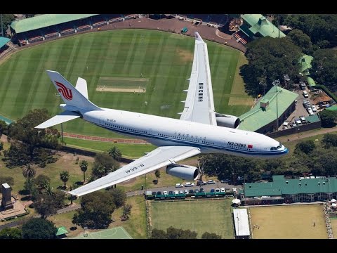 Chega o serviço inaugural da Air China Chengdu-Sydney
