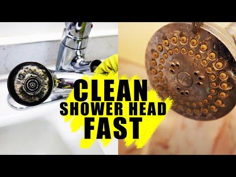 This Will Clean Shower Head Faster Than Normal Vinegar (Remove Hard Water Stains from Faucet)