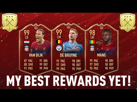 GOLD 2 PREMIER LEAGUE FUT CHAMPIONS REWARDS! BIG RED PICK PULLS! - FIFA 20 Ultimate Team