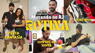Compras na Shopee! Ganhei um tênis novo & virei o pinguço da festa 🍻😂minha rotina morando no RJ