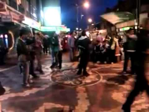 Pakistani people celebrating paris attack in streets of england