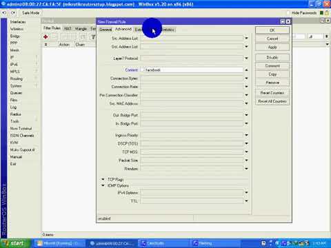 How to Block Facebook using Mikrotik routers firewalls configuration