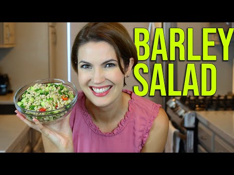 HOW TO MAKE BARLEY SALAD! It's delicious and vegan!