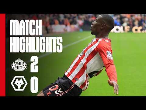 Nordi Mukiele Scores First Goal | Sunderland AFC 2 - 0 Wolves | Premier League Highlights