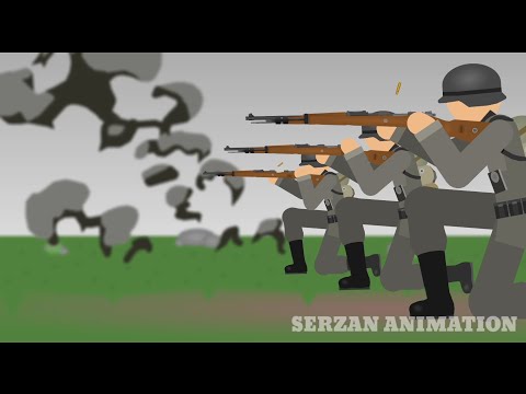 WW2 Stick nodes D-Day Omaha Beach Part.2 | Sticknodes animation | Stick Nodes war