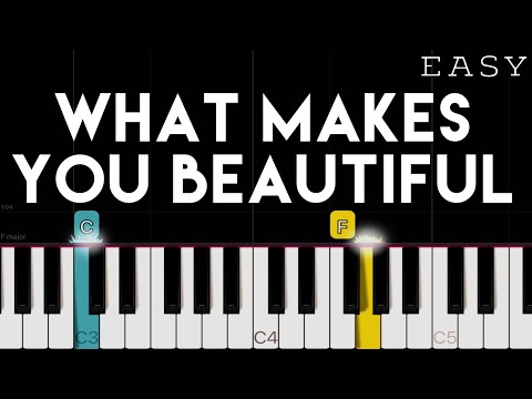 One Direction - What Makes You Beautiful | EASY Piano Tutorial