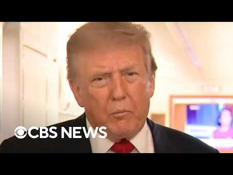 Trump says he has 
