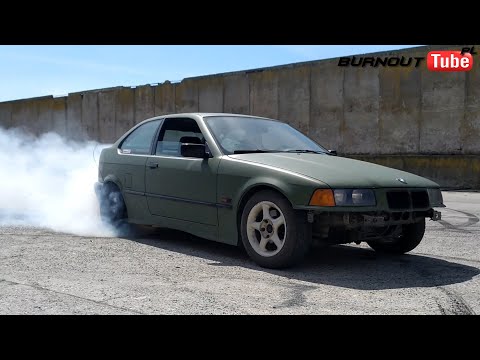 Palenie gumy BMW E36 320 "COZAL" - Dobrzyca 2020