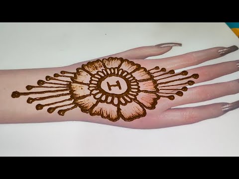 ARABIC MEHNDI DESIGN|arabic shaded mehndi design with pencil on paper| simple arabic mehndi design|