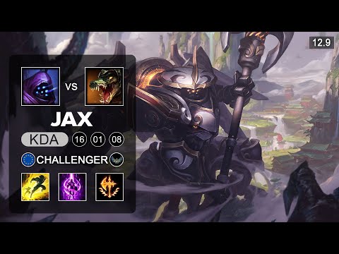 Jax vs Renekton Top - EUW Challenger - Patch 12.9 Season 12