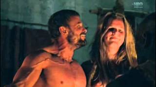 Barry Duffield as Lugo (Spartacus) dubbed into Czech video