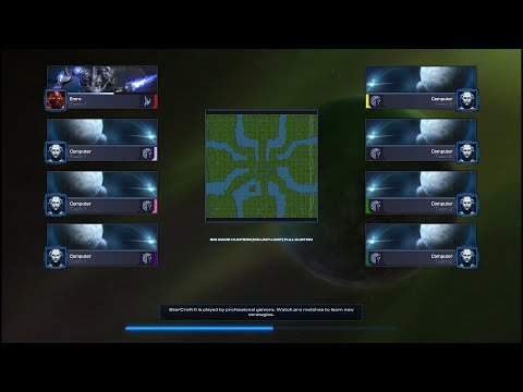 StarCraft 2 - Custom BGH Unlimited (4v4 Melee) | Protoss vs AI Battle!