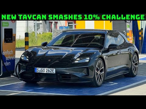 The Fastest Road Tripping EV I've Ever Tested! Updated Porsche Taycan Sport Turismo 10% Challenge
