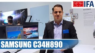 Video thumbnail for Samsung C34H890 Curved Monitor (Deutsch) #IFA2017 by Allround-PC