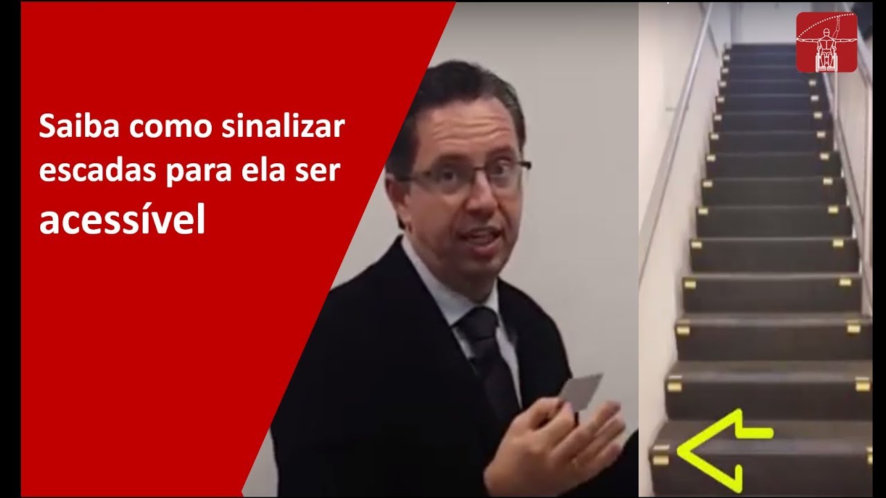 Como sinalizar escadas para ser acessível a todos