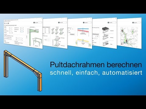 Pultdachrahmen – Statik und Bemessung in wenigen Minuten mit STAHL 2000