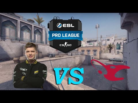 s1mple POV (Na`Vi) vs mousesports - dust2 - 33-17  / ESL Pro League 12