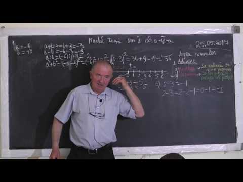 1/3 1519 Pregatire TEZA: Explicam Legea Semnelor Operatii in Z Proportii Ecuatii Modul Clasa 6