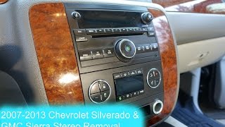 2007-2013 Chevrolet Silverado and GMC Sierra Radio Removal !!!!