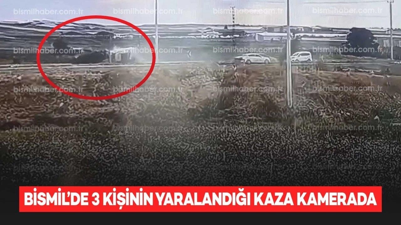 Bismil’de 2 otomobilin çarpıştığı kaza kamerada - Bismil Haber