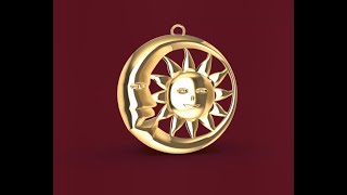 LUNA Y SOL Dije de cadena!