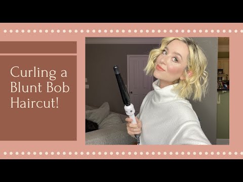 How To Curl a Blunt Bob Haircut!