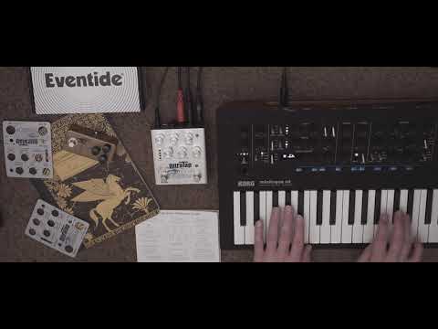 Eventide UltraTap pedal on synth quick demo (one of the best reverbs I have heard is a delay pedal)
