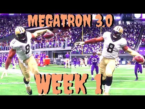 Madden 18 Career mode WR S3 Ep 1 - MEGATRON RACK UP 300 YARDS+ IN DEBUT GAME ! **MUST WATCH**