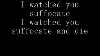Suicide Silence- Distorted thought of addiction lyrics on screen