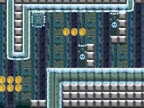 [NSDBU] 3-8 Subsided Stronghold ⚡️ by Glackum ⚡️ SUPER MARIO MAKER Raw GAMEPLAY