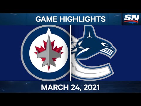 NHL Game Highlights | Jets vs. Canucks - Mar. 24, 2021