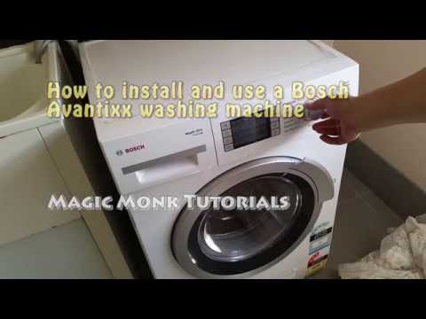 How to install and use a Bosch Avantixx washing machine ...