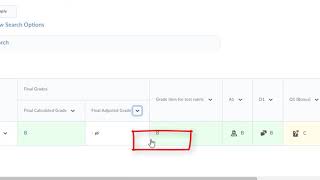 Gradebook tutorial   using the Final Adjusted Grade column