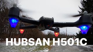 Hubsan H501C Brushless GPS Quadcopter RC Drone FREEZING 🥶 TEMPERATURE Flight Review