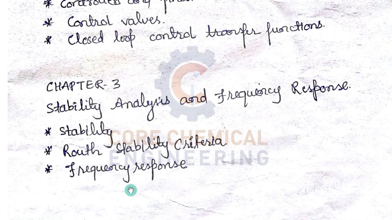 PDC Tutorial 1.1 : Introduction to process dynamics and control & Laplace Transforms