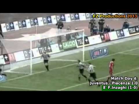 Serie A 1998-1999, day 4 Juventus - Piacenza 1-0 (F.Inzaghi goal)