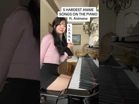 5 hardest anime songs on the piano (ft. Animenz) #piano #animenz #fyp #shorts #anime