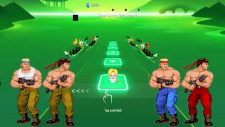 Super Contra Game Theme  Song Tiles Hop Edm Rush Windscreen 💥